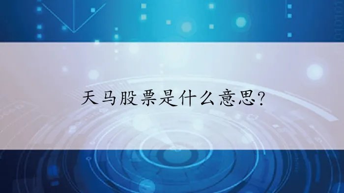 天马股票是什么意思？